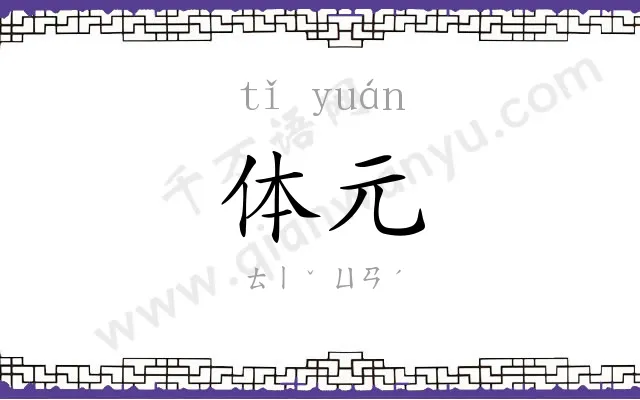 体元