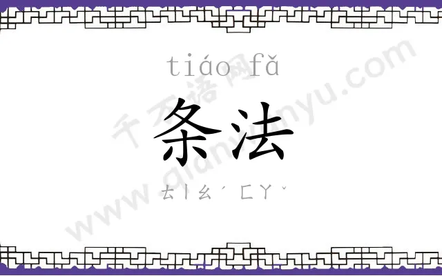条法