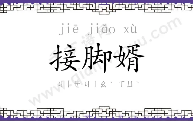 接脚婿