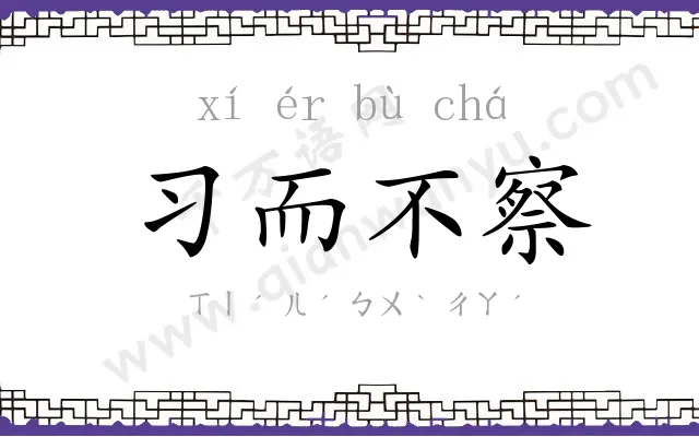 习而不察
