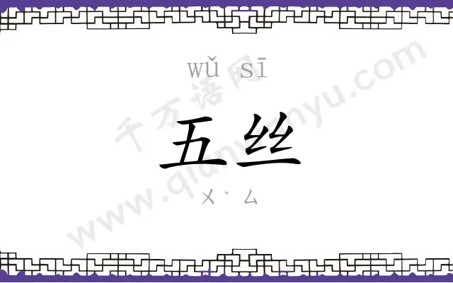 五丝