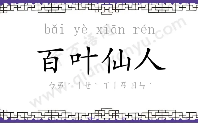 百叶仙人