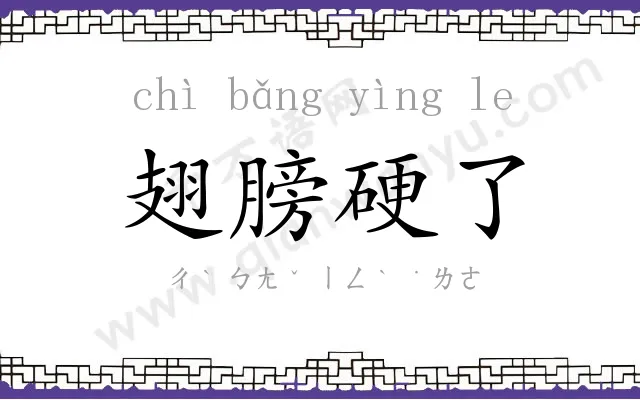 翅膀硬了