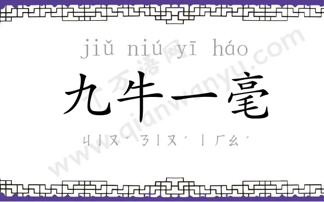 九牛一毫