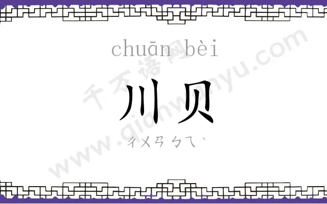 川贝