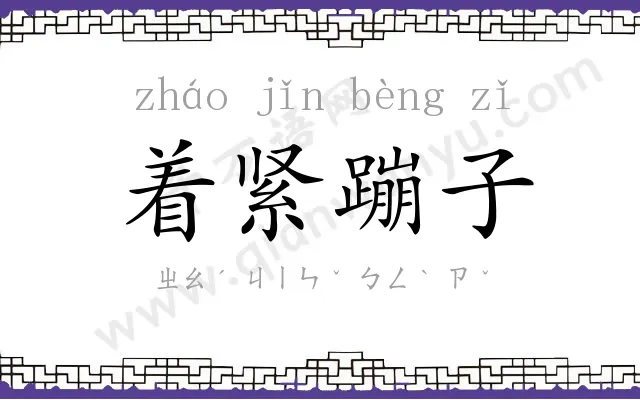 着紧蹦子