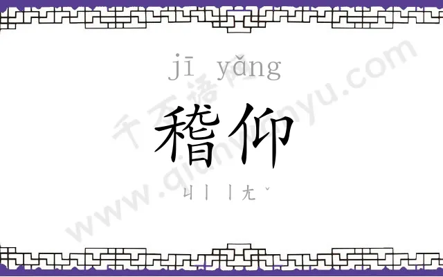 稽仰