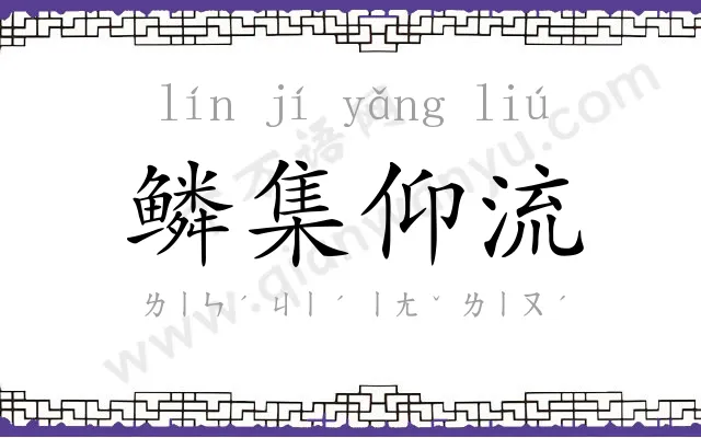 鳞集仰流