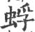 蜉(宋·印刷字体·广韵)