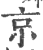 京(宋·印刷字体·广韵)