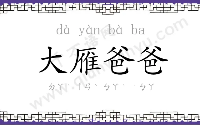 大雁爸爸
