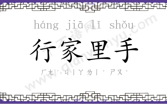 行家里手