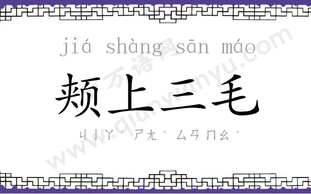 颊上三毛