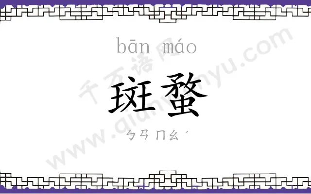 斑蝥