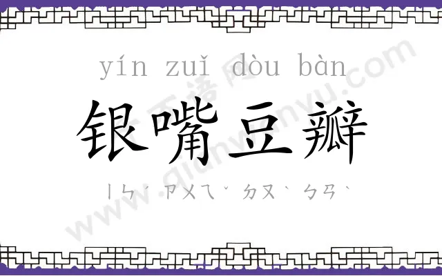 银嘴豆瓣