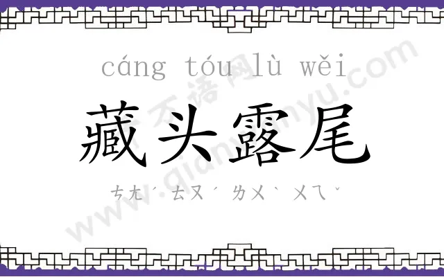 藏头露尾