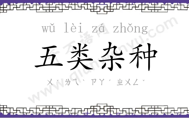 五类杂种