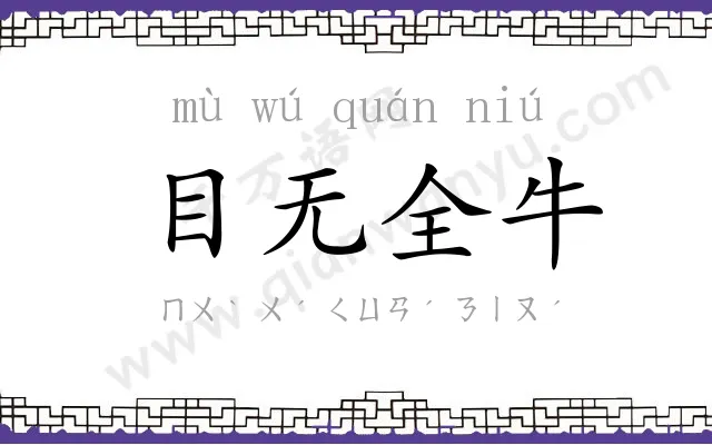 目无全牛