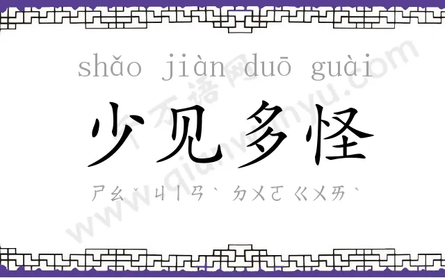 少见多怪
