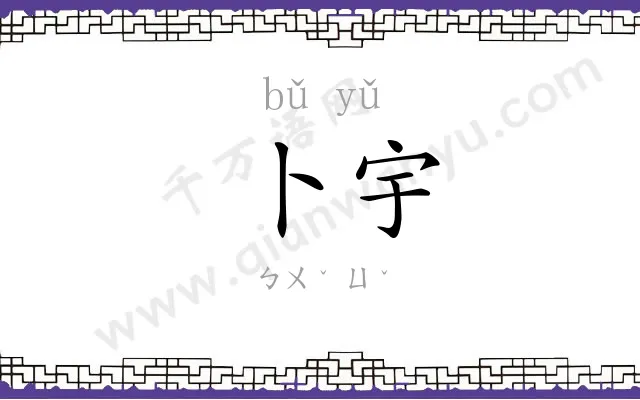 卜宇