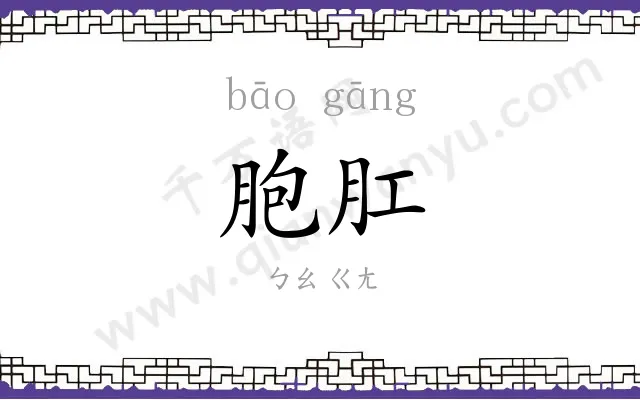 胞肛