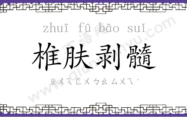 椎肤剥髓