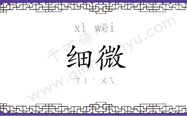 细微