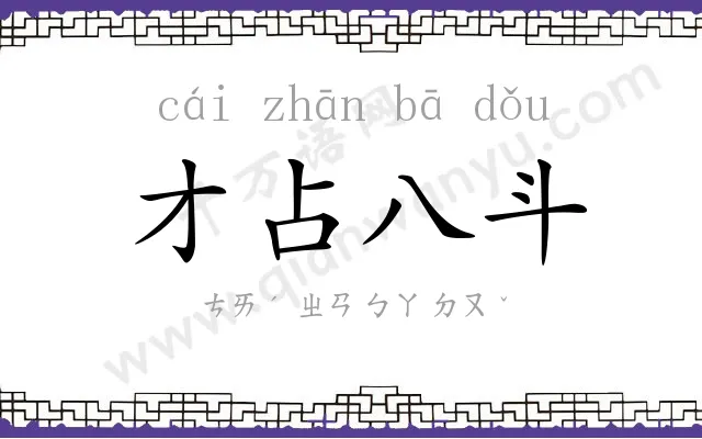 才占八斗