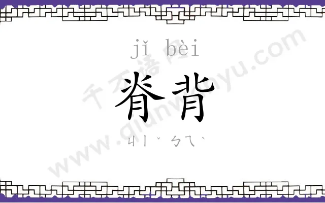 脊背