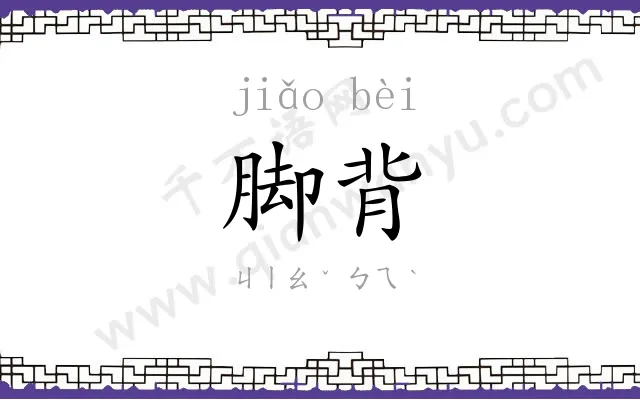 脚背