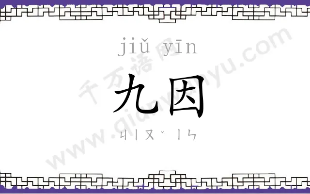 九因