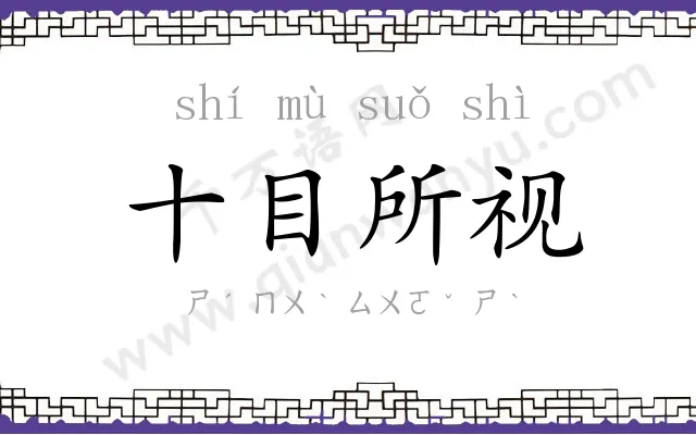 十目所视