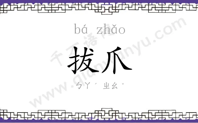 拔爪