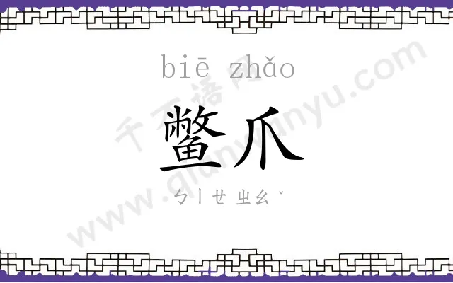 鳖爪