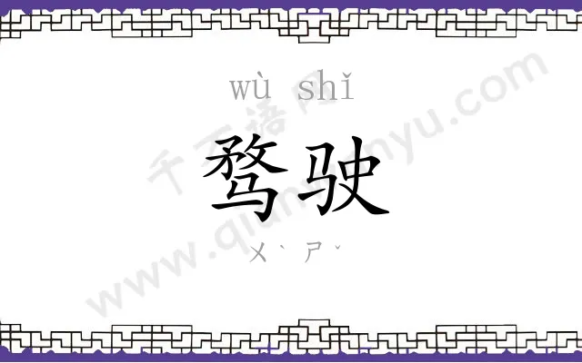 骛驶