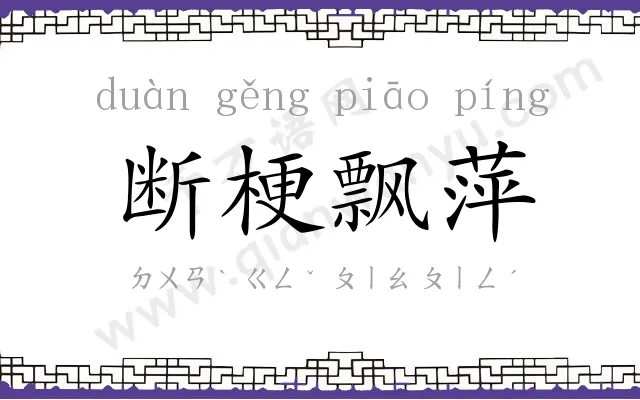 断梗飘萍