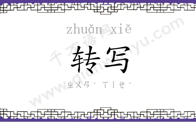 转写