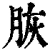 脄(清·印刷字体·康熙字典)