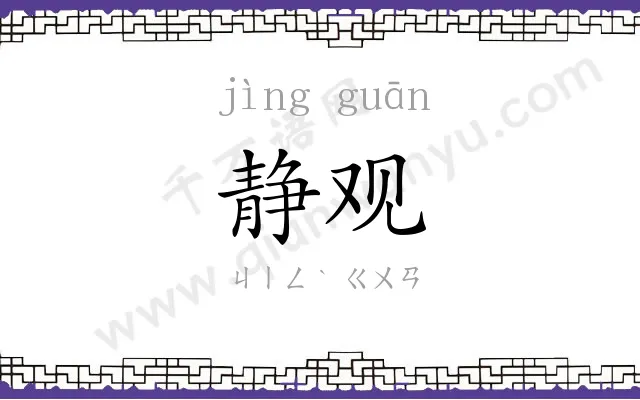 静观