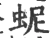 蚭(宋·印刷字体·广韵)