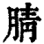 腈(清·印刷字体·康熙字典)