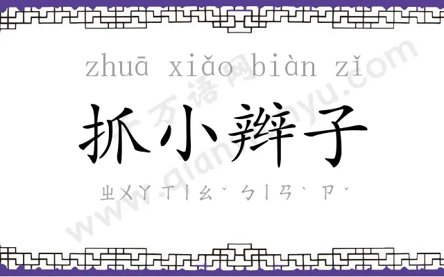 抓小辫子