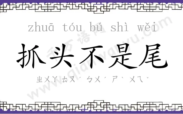 抓头不是尾