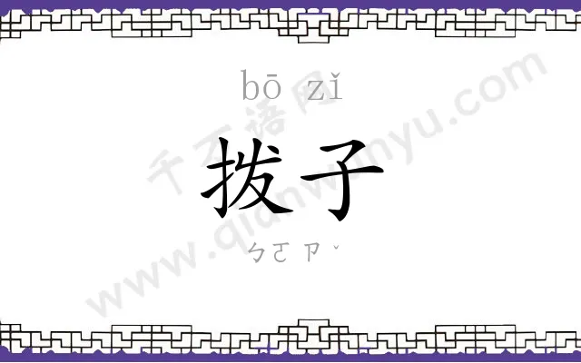 拨子