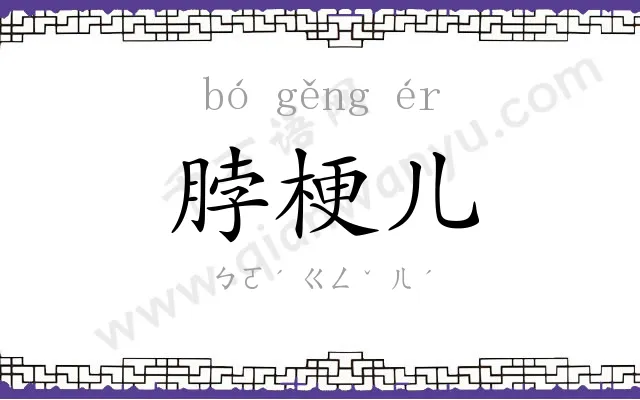 脖梗儿