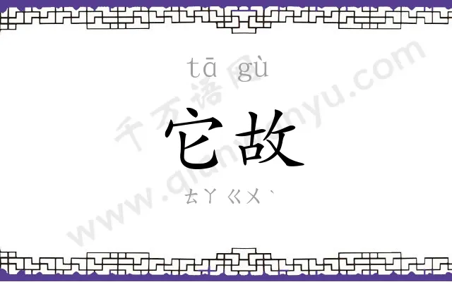 它故