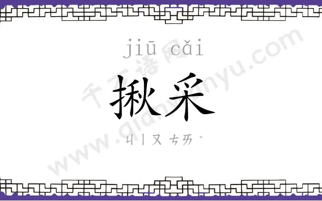 揪采