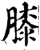 膝(宋·印刷字体·增韵)