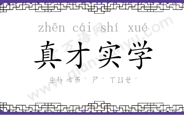 真才实学