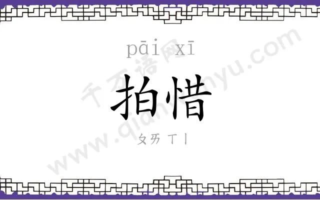 拍惜